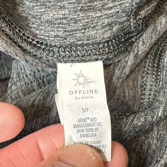 OFFLINE BY AERIE Women’s Dark Heathered Gray The Hugger Athletic Jogger Size Sma - Picture 6 of 9